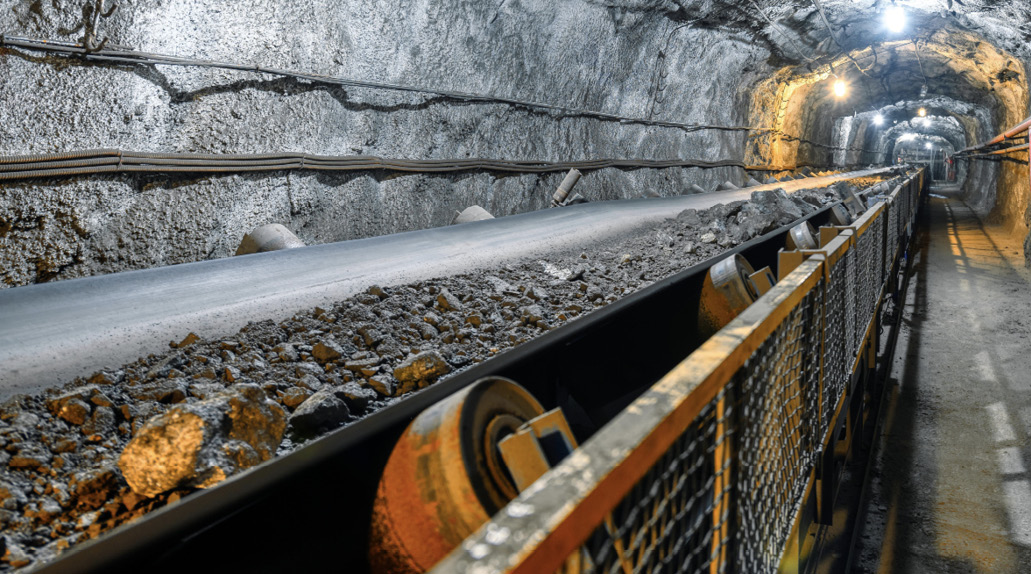 Conveyor belt in a mining site. The Ponta Grossa plant expansion in Brazil will help shorten product shipping timelines and better meet the needs of customers in South America, the world’s largest regional market for heavy steel cord belts.