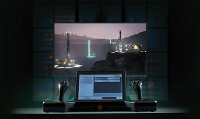 Epiroc’s Common Automation Panel is a single ergonomic station that enables remote control of multiple surface rigs.