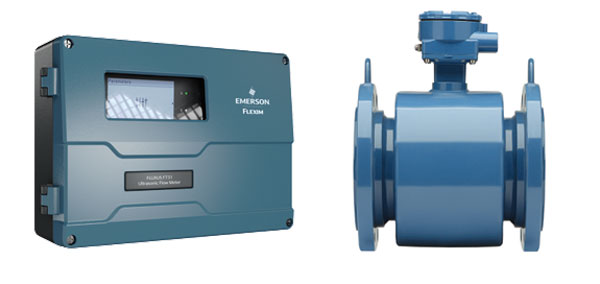 Figure 3: Emerson’s Rosemount 8705 Magnetic Flow Meter (left) or Emerson’s Flexim FLUXUS F731 Non-Intrusive Ultrasonic Liquid Flow Meter (right) offer permanent and temporary flow measurements, respectively.