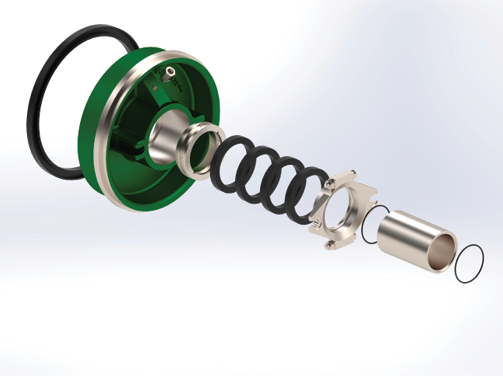 Packing (stuffing box) seals are best suited to non-critical service or for areas with ample water. Image: Schurco Slurry.