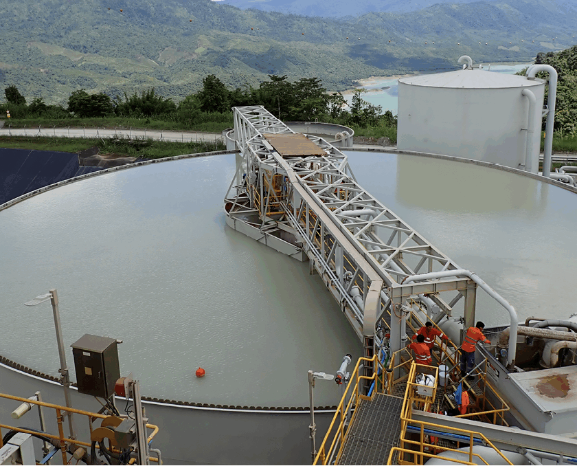 Upgrading key components of existing thickeners can improve performance and accommodate changes in duties and tailings characteristics at a much lower cost and downtime. Image: MINEXXT.
