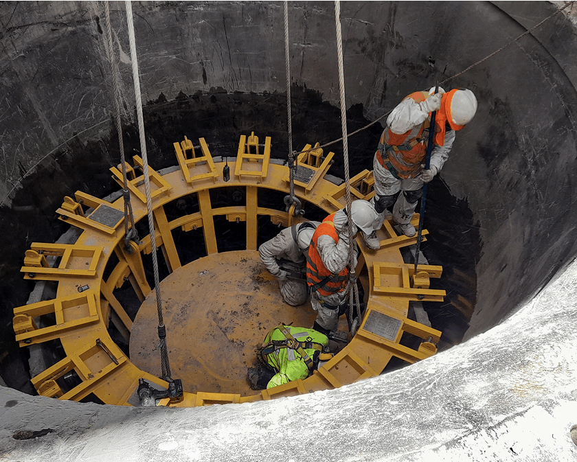 Gyratory crusher carousel upgrade. Photo: FLS