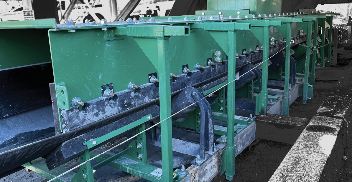 Belt support and sealing with a dust chamber. Photo: Richwood