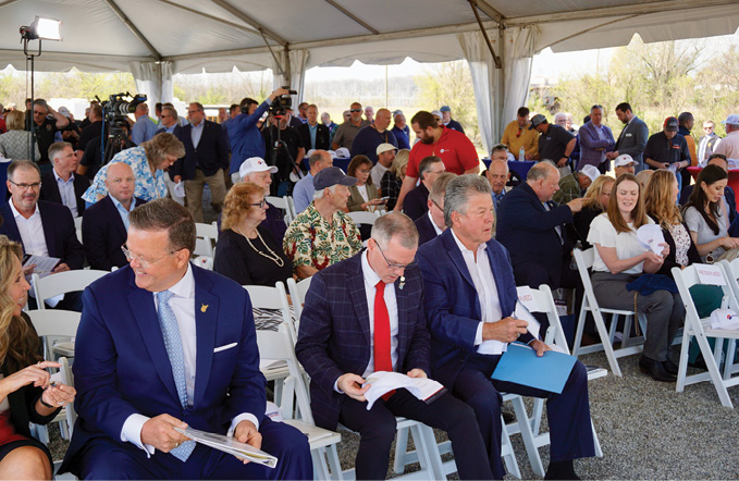 Chris Hamilton, president and chief executive officer of the West Virginia Coal Association, attends the opening along with state politicians and local community leaders.