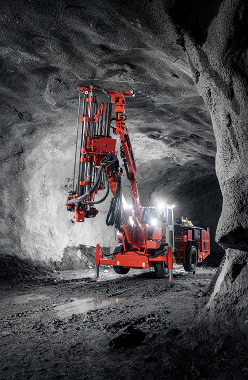 The Sandvik DS312 rock support drill is a one-man-operated, compact, and versatile solution designed for fully mechanized rock reinforcement in mines with small and medium cross sections.
