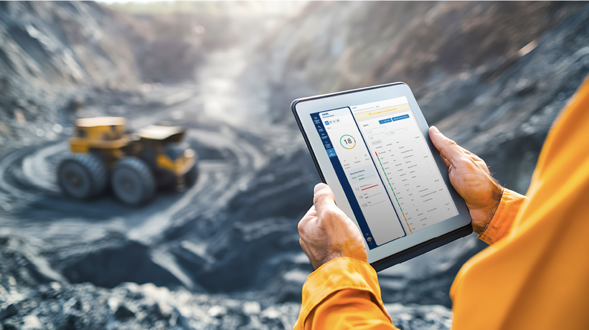 Figure 1: Condition monitoring technologies – such as the AMS Wireless Vibration Monitor and AMS Asset Monitor – paired with advanced interfacing software like AMS Machine Works, simplify data analysis, support decisive action, and enhance communication.