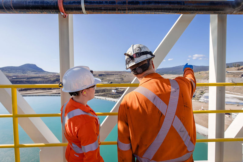 Coeur’s New Afton underground gold and copper operation near Kamloops, British Columbia, Canada. Photo: Coeur Mining